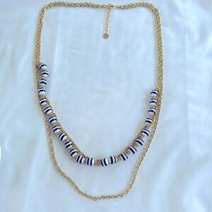 Talbots Nautical Bead Double Layer Necklace